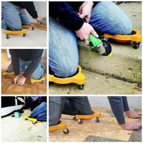 Knee-Skate™ Rolling Knee Pad