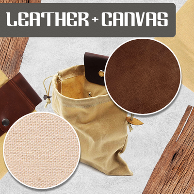 Leather Waxed Canvas Pouch™