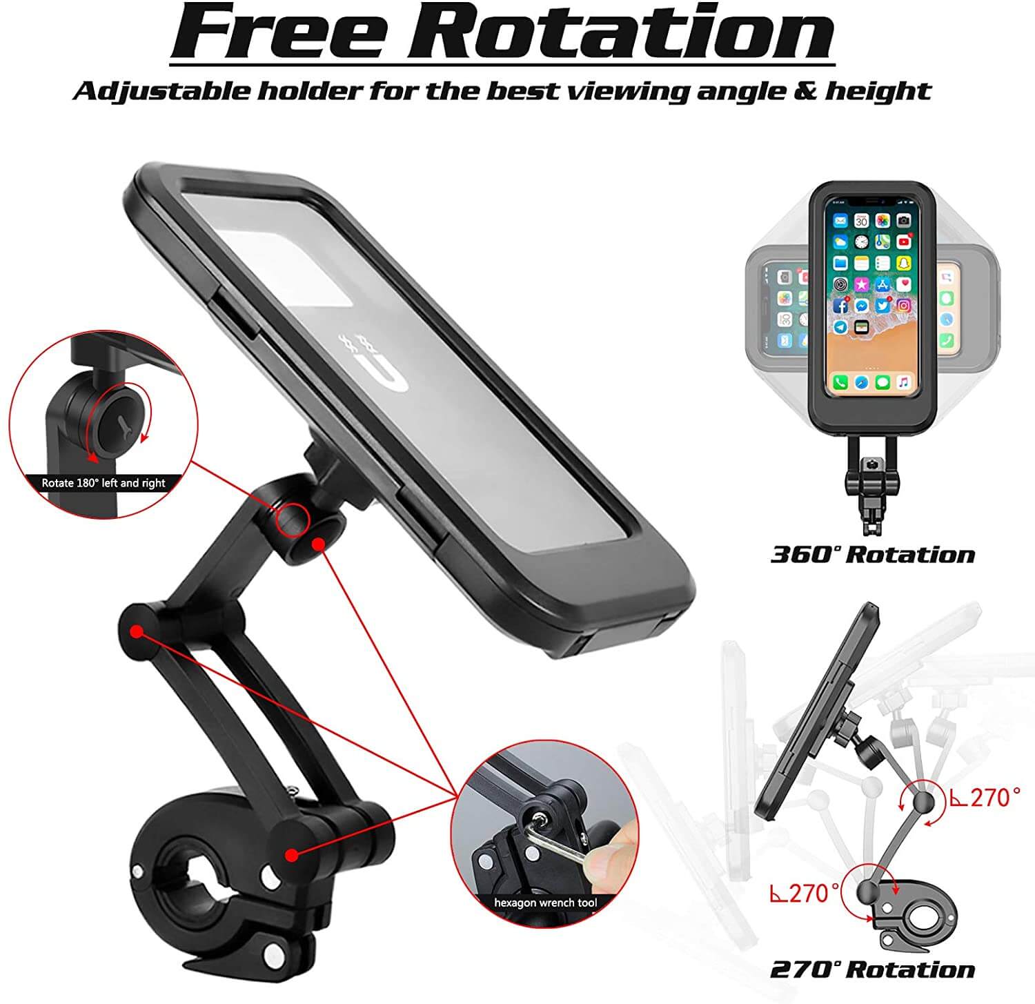 BikeLyfe™ Waterproof Phone Holder & Mount