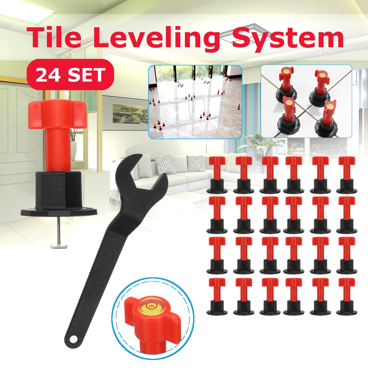 75pcs Premium Tile Leveler Kit